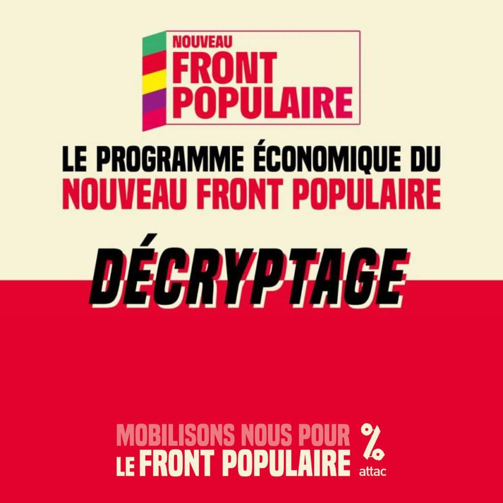 Décryptage programme économique NFP