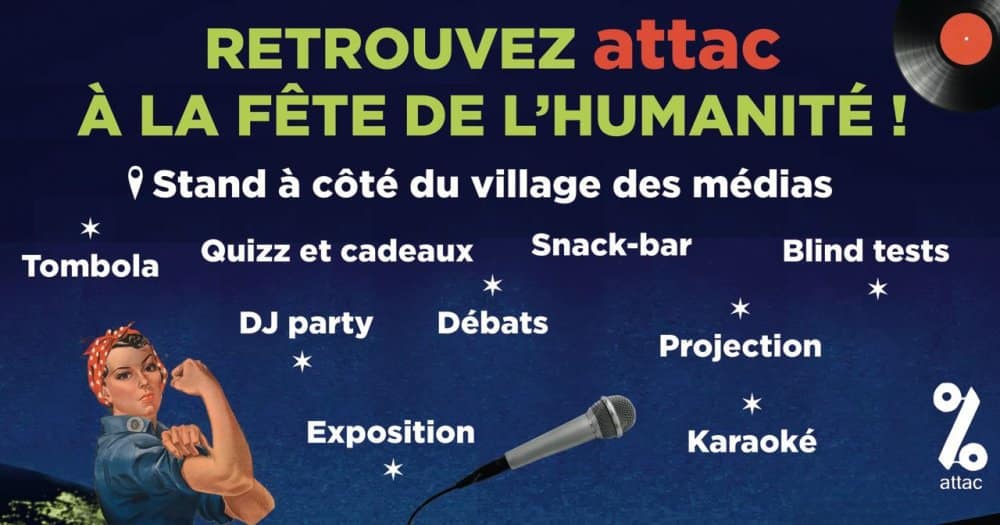 Attac à la fête de l’Huma 2024